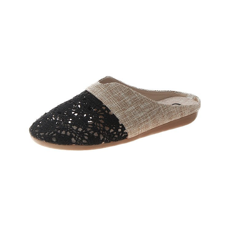 Women's comfortable and airy clogs with artistic crochet design W&W