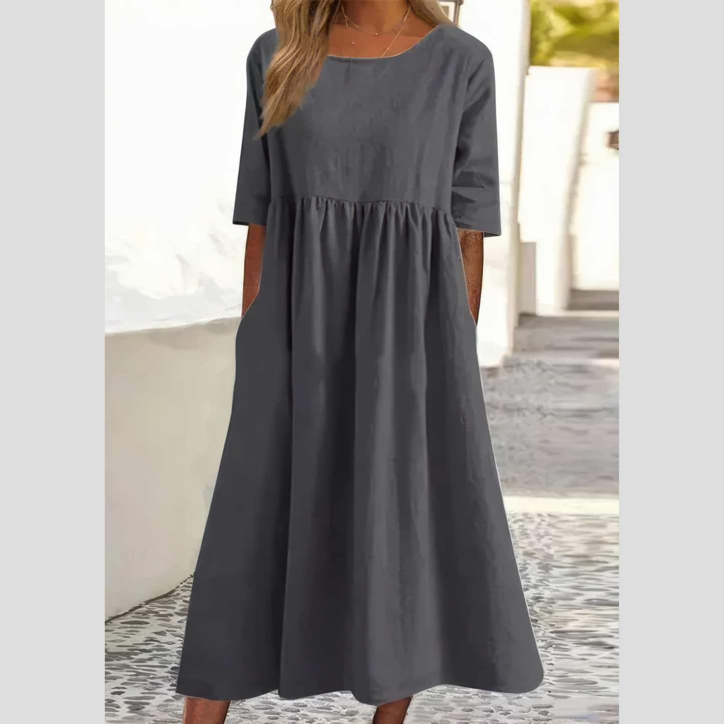 LORETTA - ELEGANT BELLY COVERING DRESS