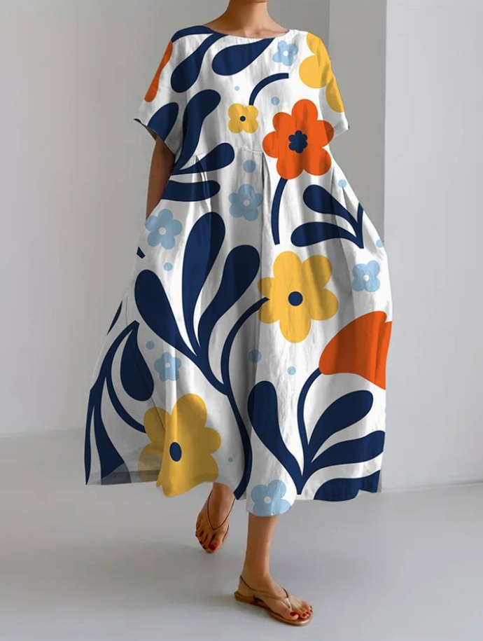 Jessica - Colorful Flower women's dress