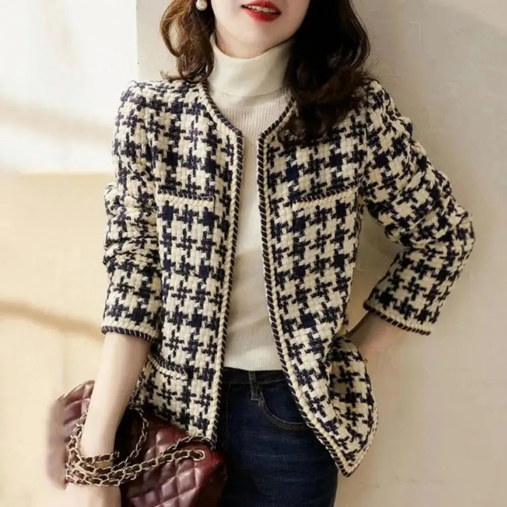 Annika | Chic checked cardigan