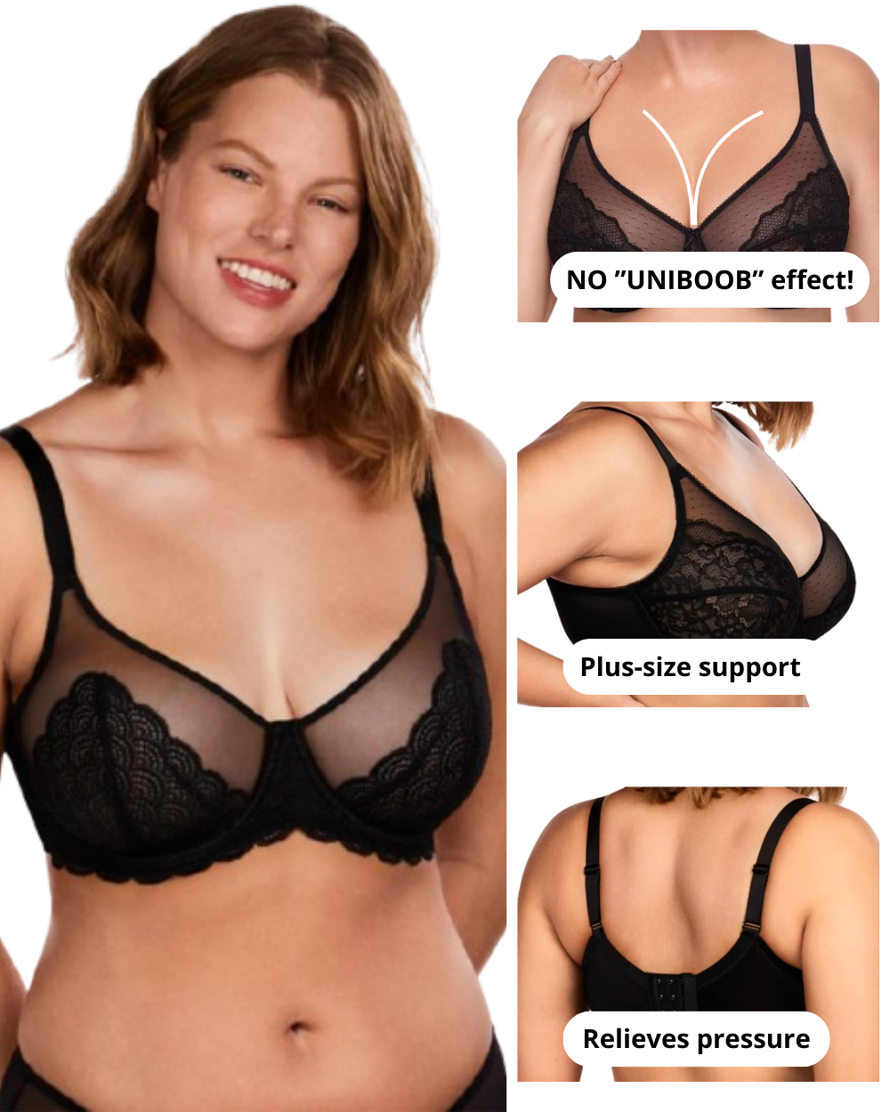 Abigail -Breast Minimizer Bra