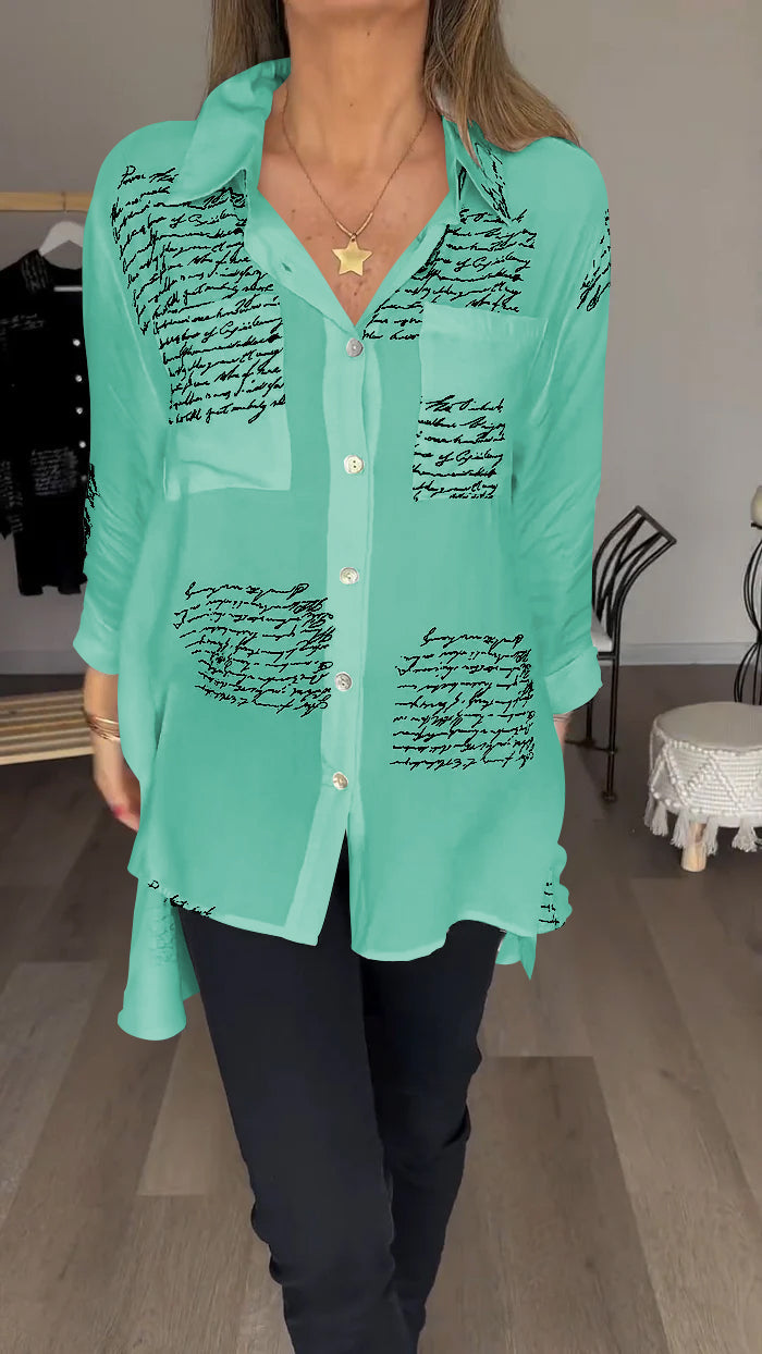 Corinne™ | Comfortable letterpress shirt