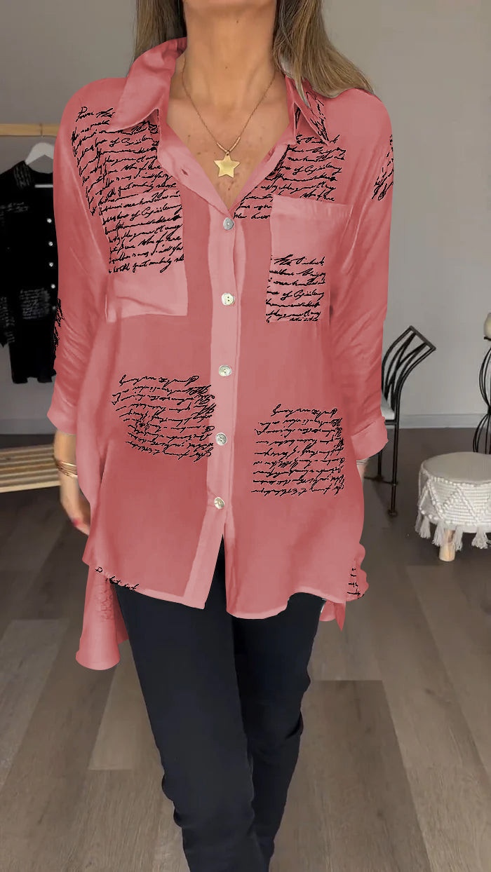 Corinne™ | Comfortable letterpress shirt