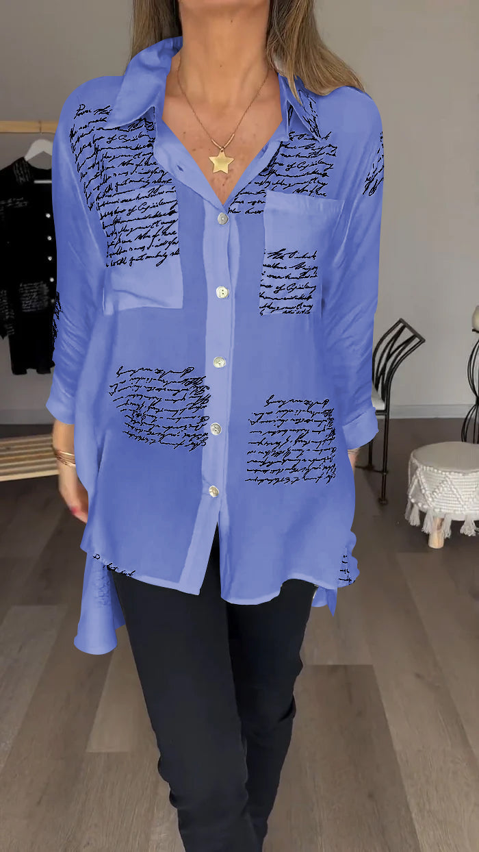 Corinne™ | Comfortable letterpress shirt