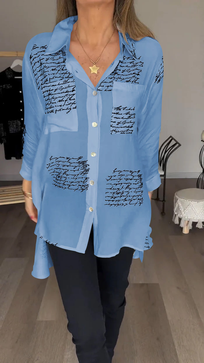 Corinne™ | Comfortable letterpress shirt
