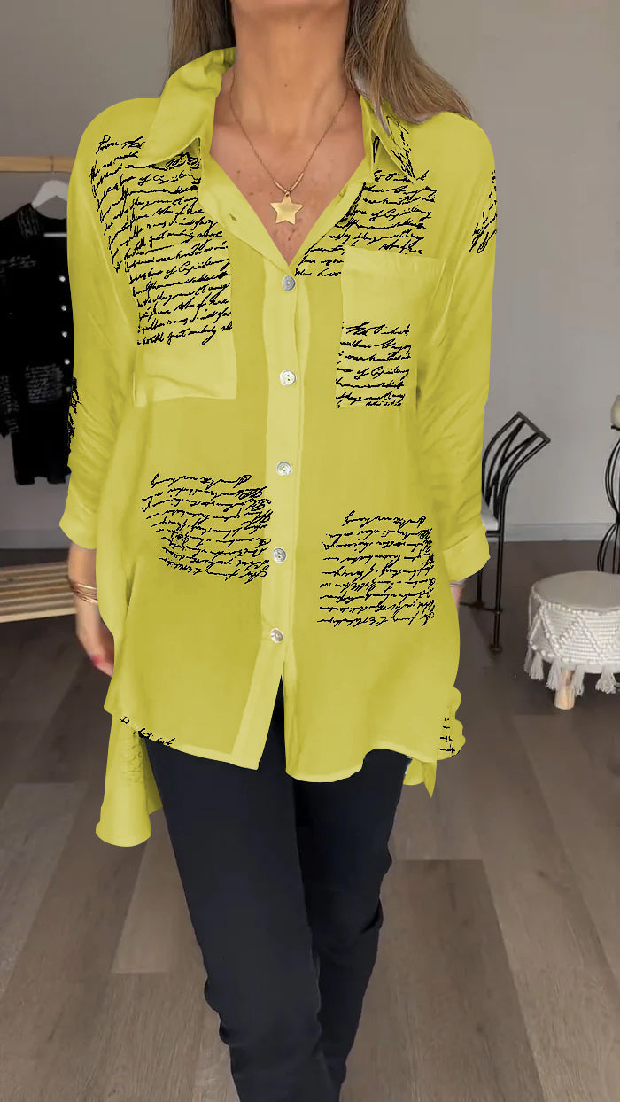 Corinne™ | Comfortable letterpress shirt