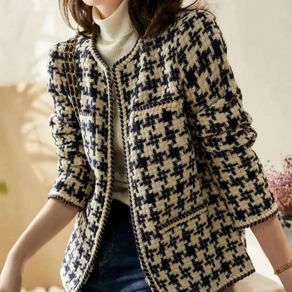 Annika | Chic checked cardigan