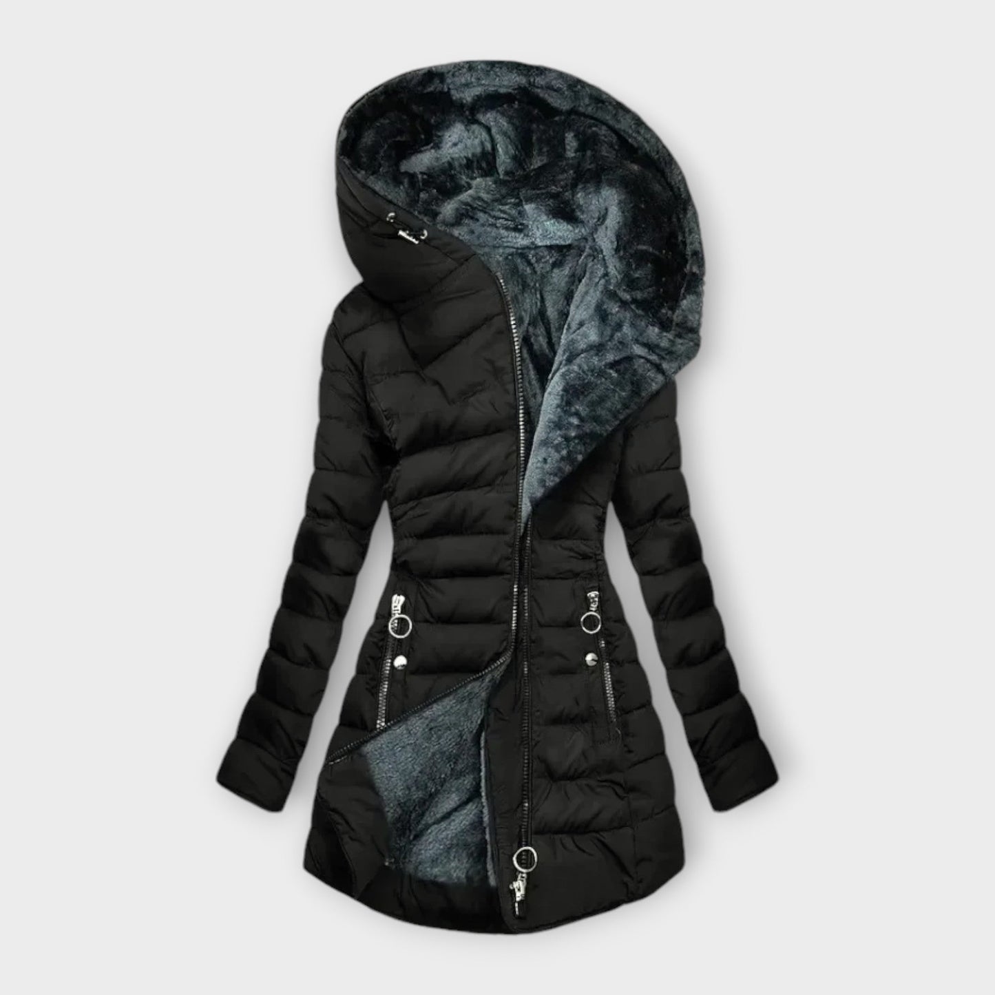 Floortje - Cozy, fur-lined coat