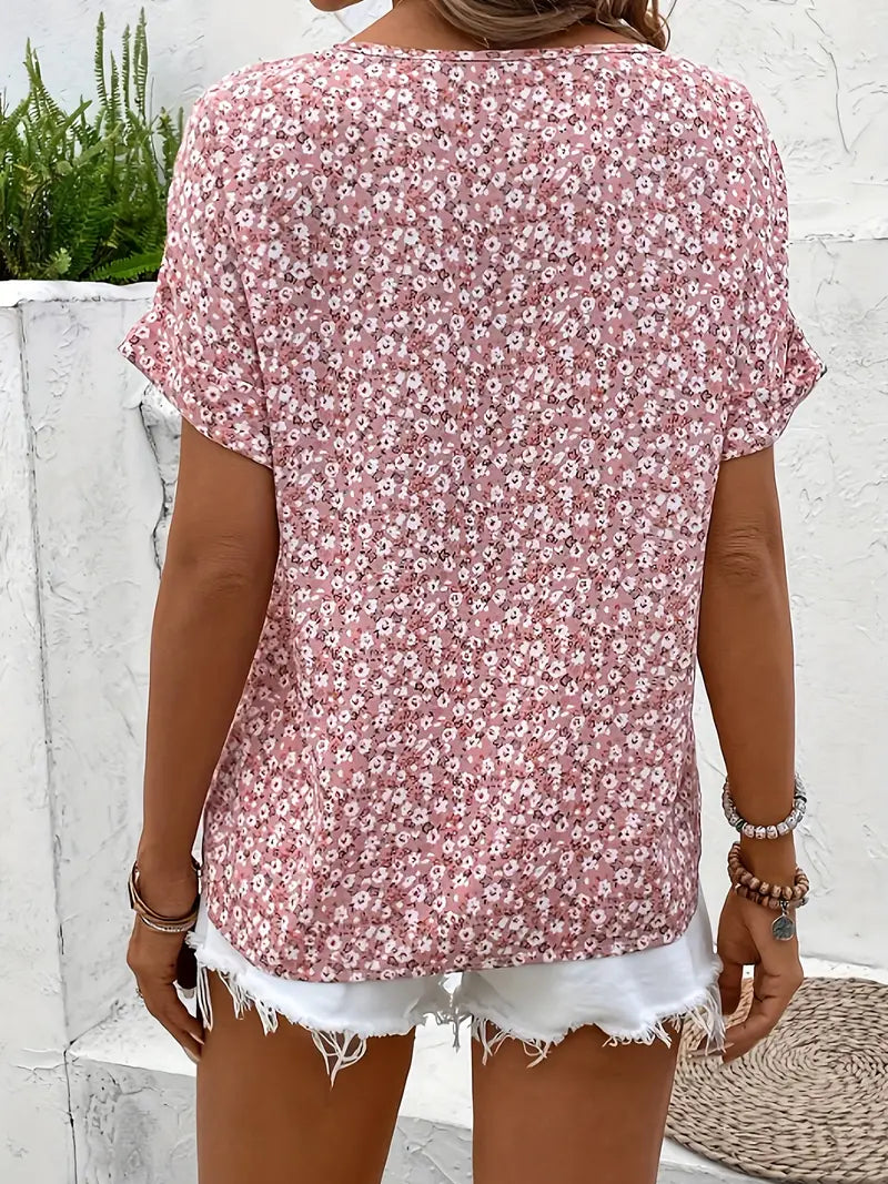 Verna | Chic Floral Print Blouse