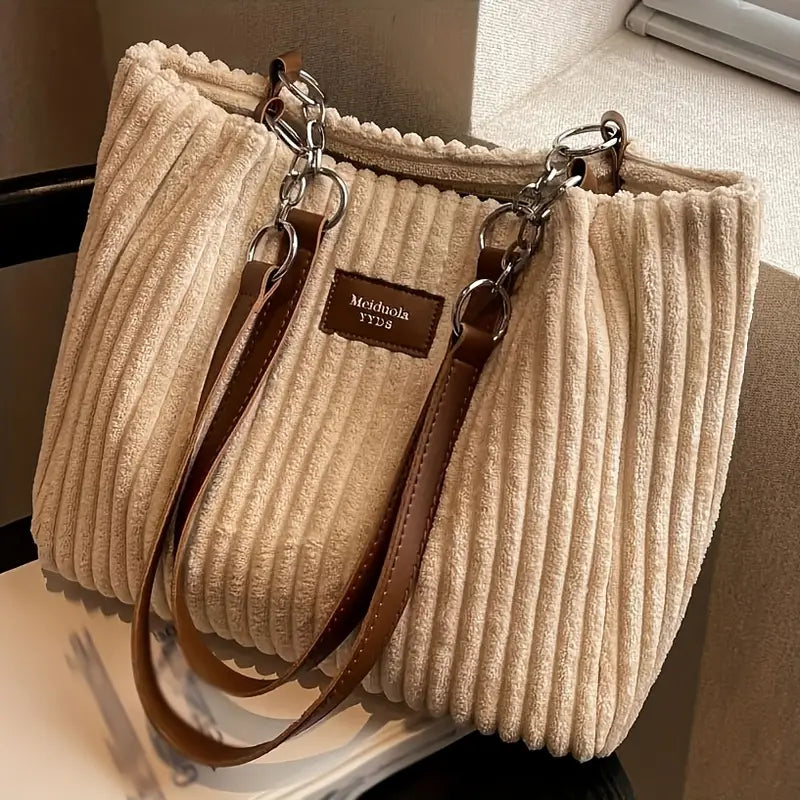 ODETH - STYLISH CORDUROY SHOULDER BAG