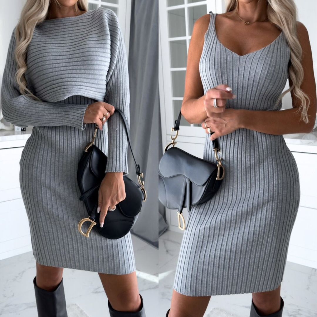 WW | Cozy Set - The ultimate sleeveless dress with matching sweater