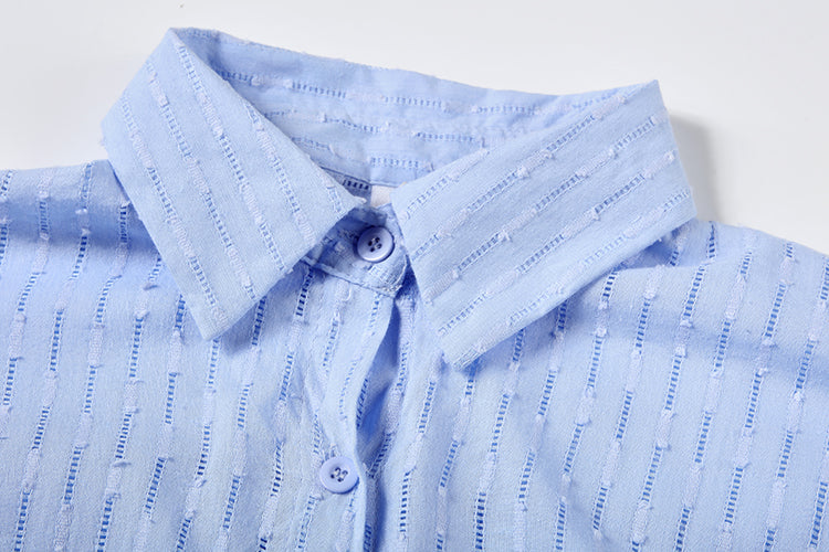 Elizabeth - Effortlessly Chic Breezy Shirt and Shorts Ensemble