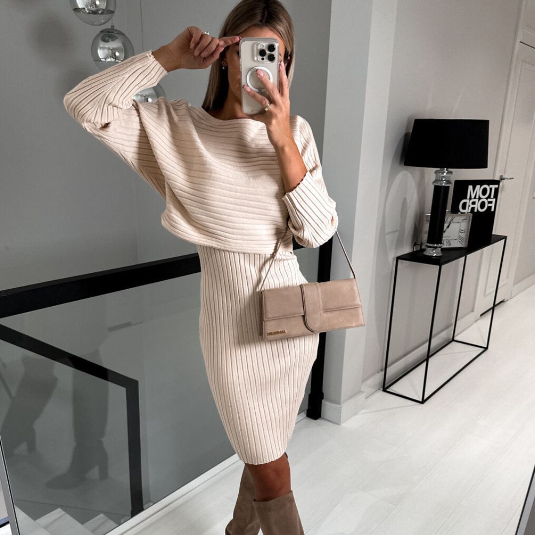 WW | Cozy Set - The ultimate sleeveless dress with matching sweater