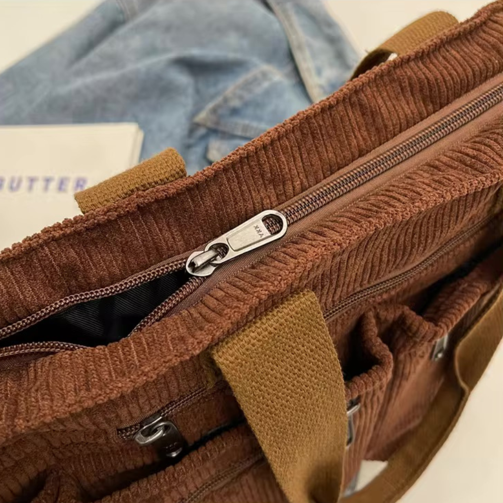 HAILEY - CORDUROY SHOULDER BAG