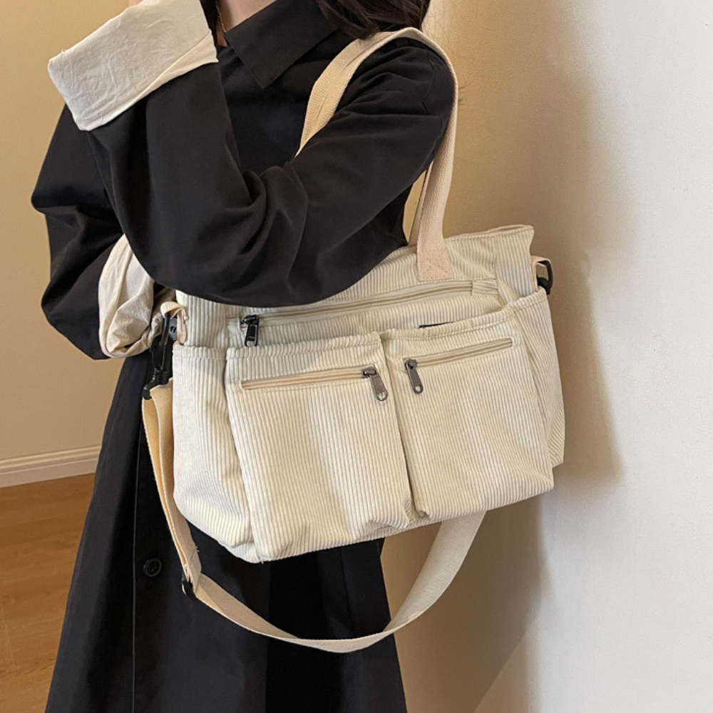 HAILEY - CORDUROY SHOULDER BAG