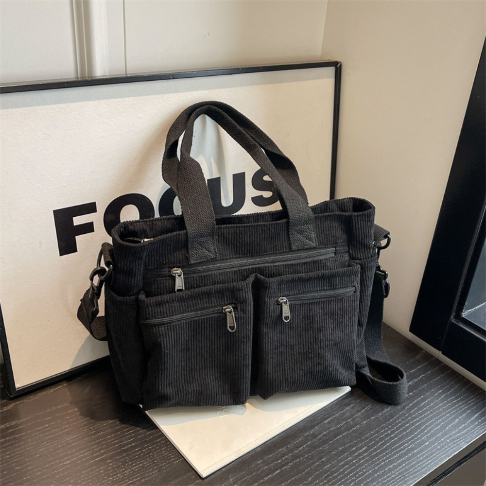 HAILEY - CORDUROY SHOULDER BAG
