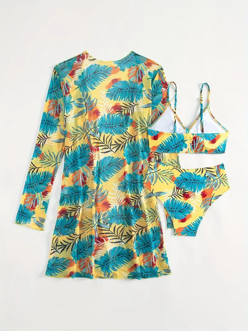 Cover-Up Set, High-Waisted, Printed, Set, Beachwear