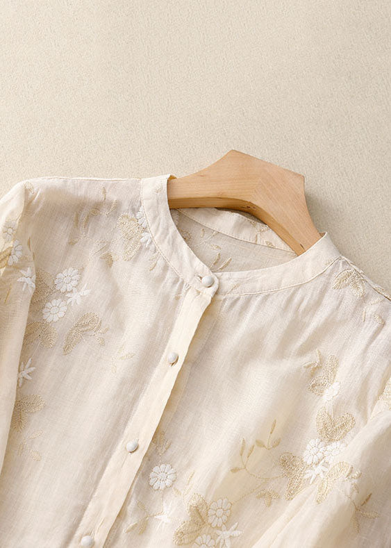 Kourtney | Chic Blouse with Embroidered Accents