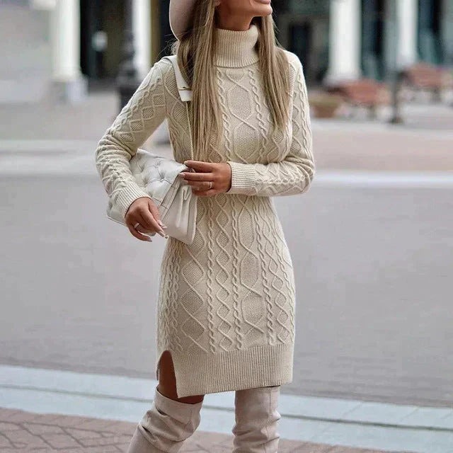 WW | Elegant knitted dress winter