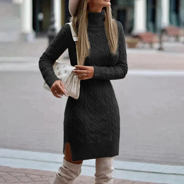 WW | Elegant knitted dress winter