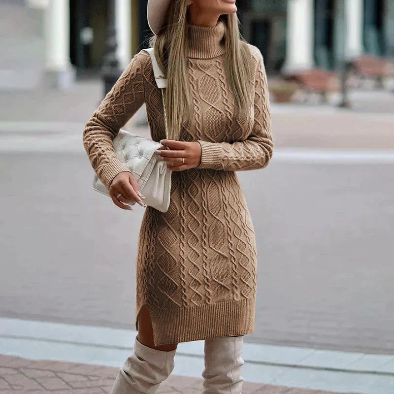 WW | Elegant knitted dress winter