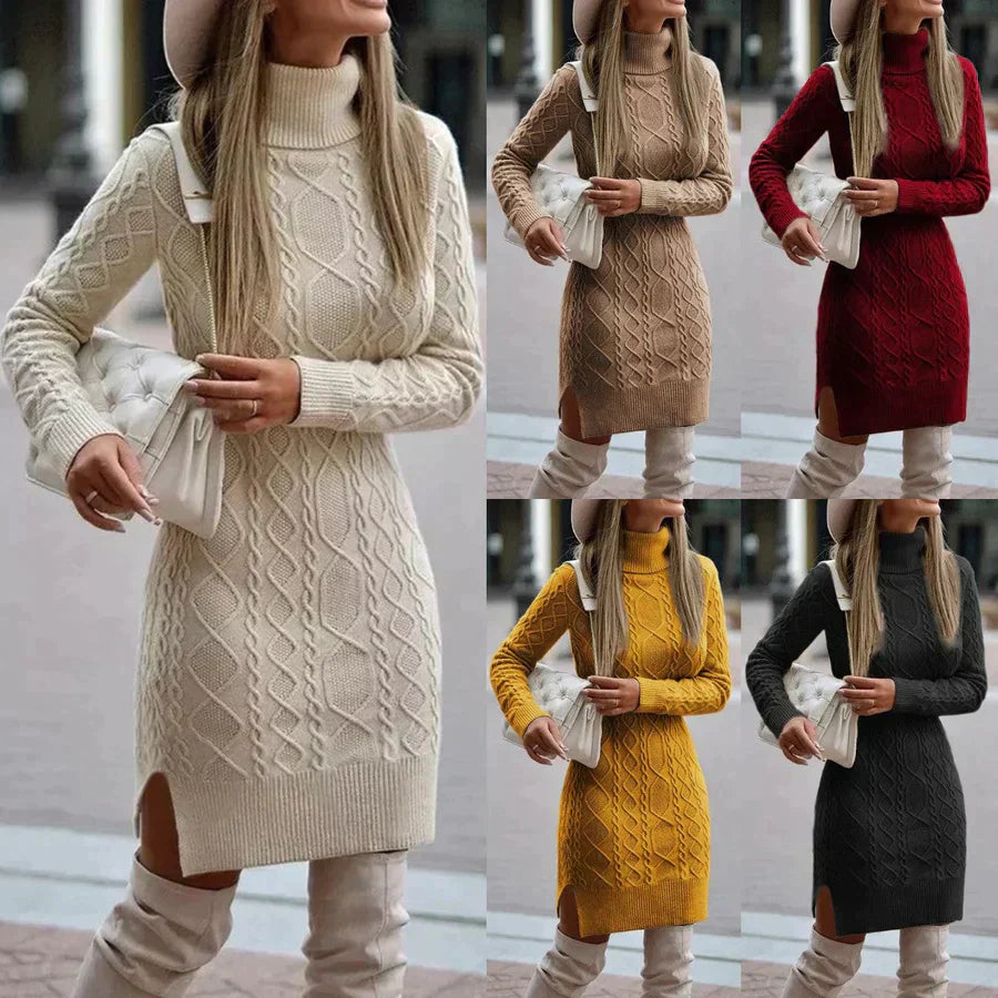 WW | Elegant knitted dress winter