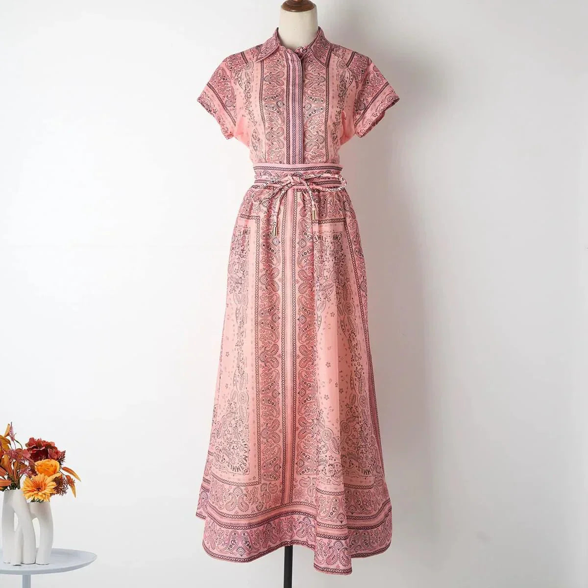 Adele - Chic Boho Print Two-Piece Ensemble