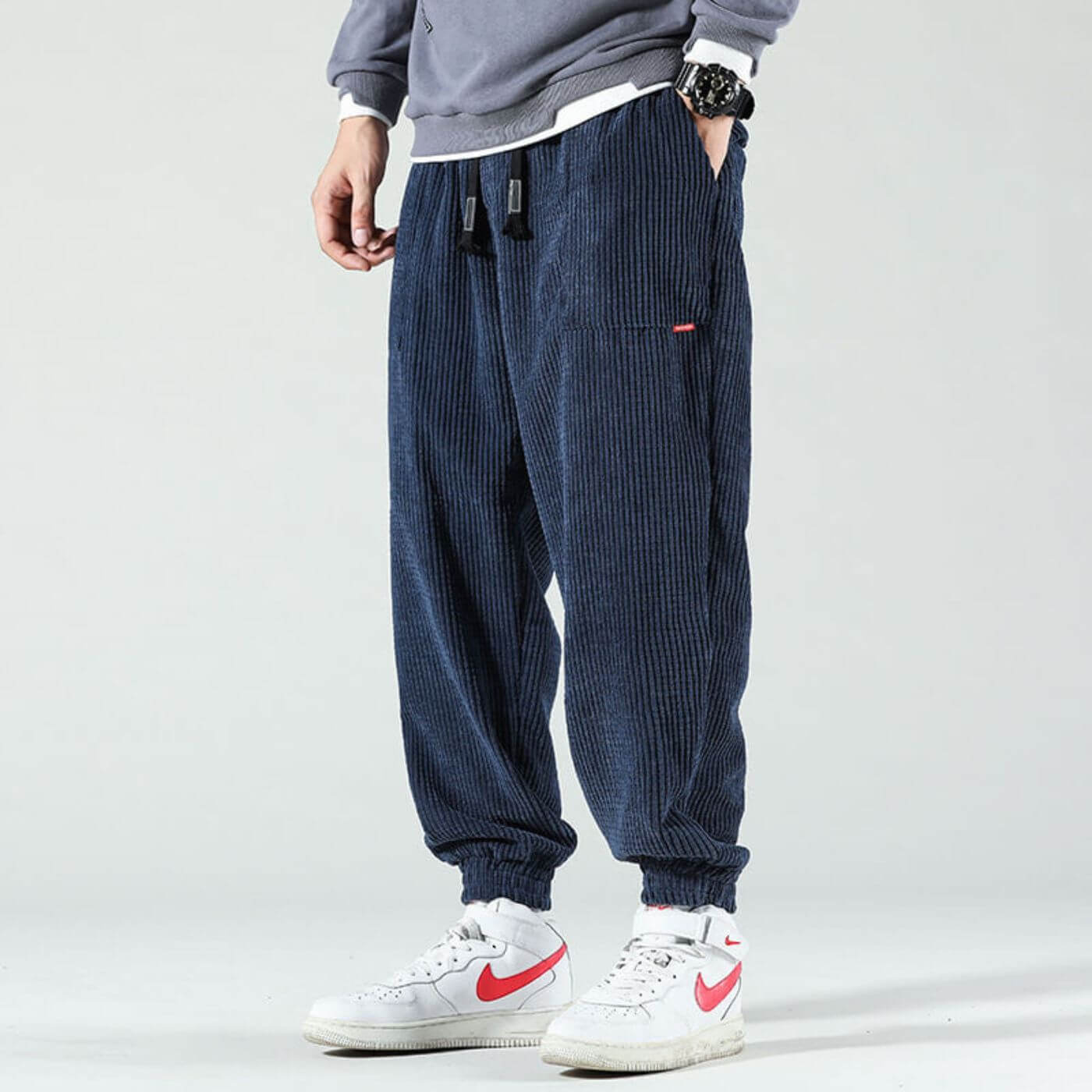 Kasper – Stylish Corduroy Jogger pants