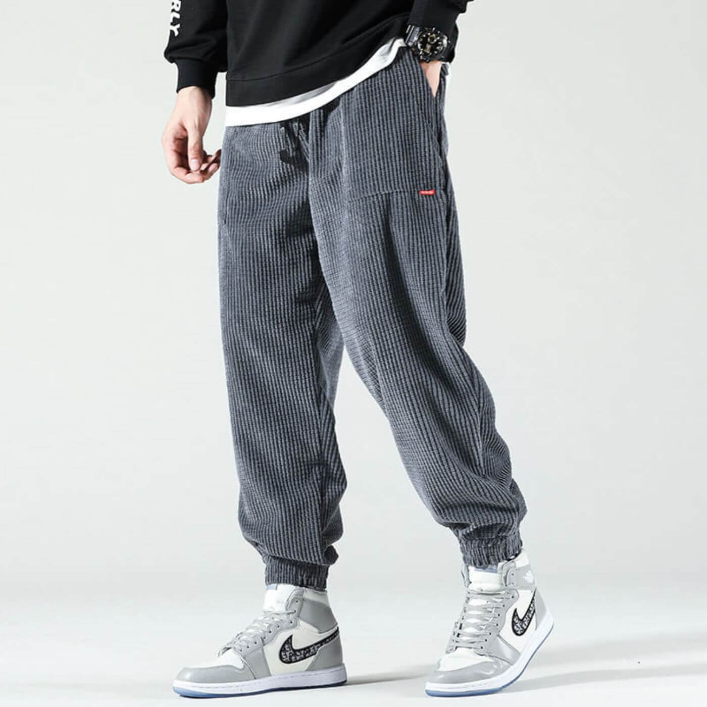 Kasper – Stylish Corduroy Jogger pants