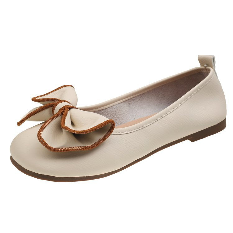 Women's ballerinas with decorative bow appliquŽ and non-slip sole W&W 1743935665