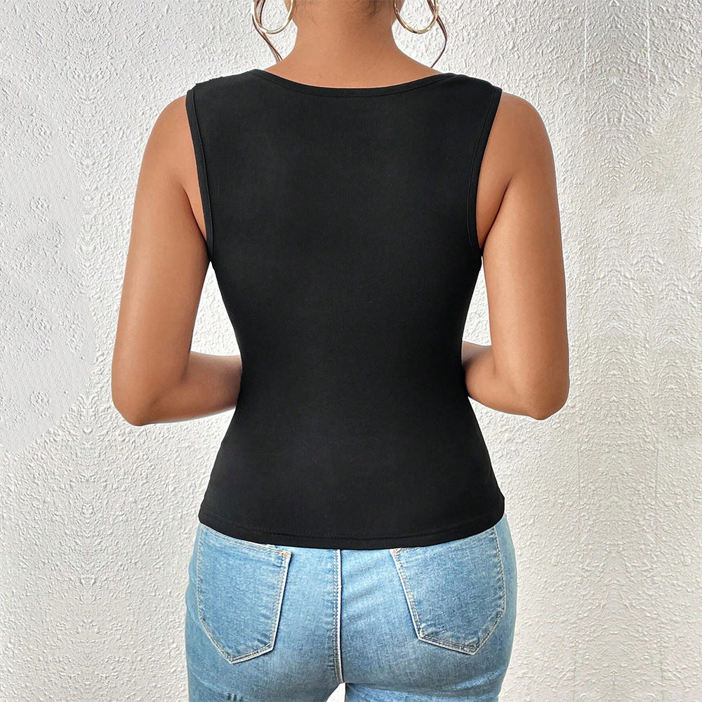 Women's asymmetric top with elegant design W&W