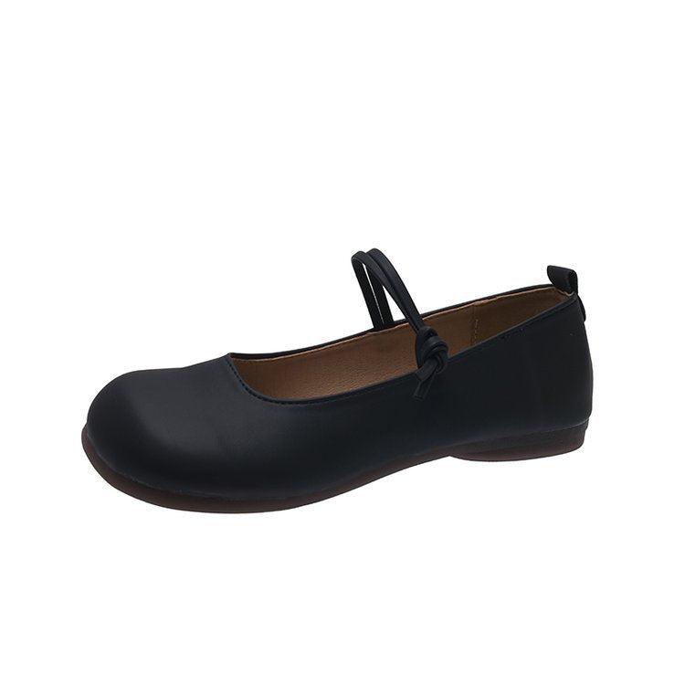 Women's ballerinas with elegant straps and flexible inner lining W&W