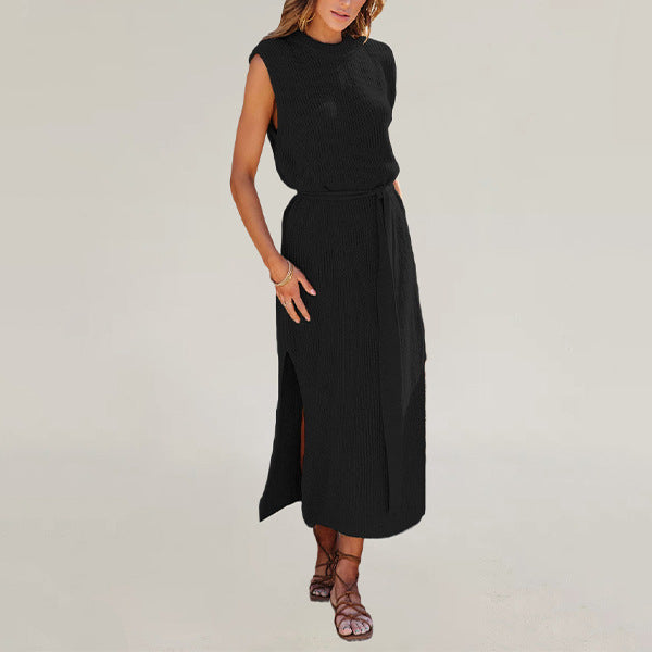 WW | Plain split knit dress