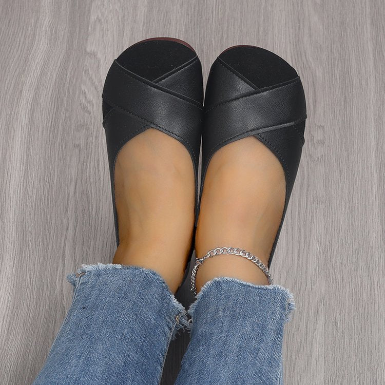 Women's comfortable ballerinas with ergonomic footbed technology W&W
