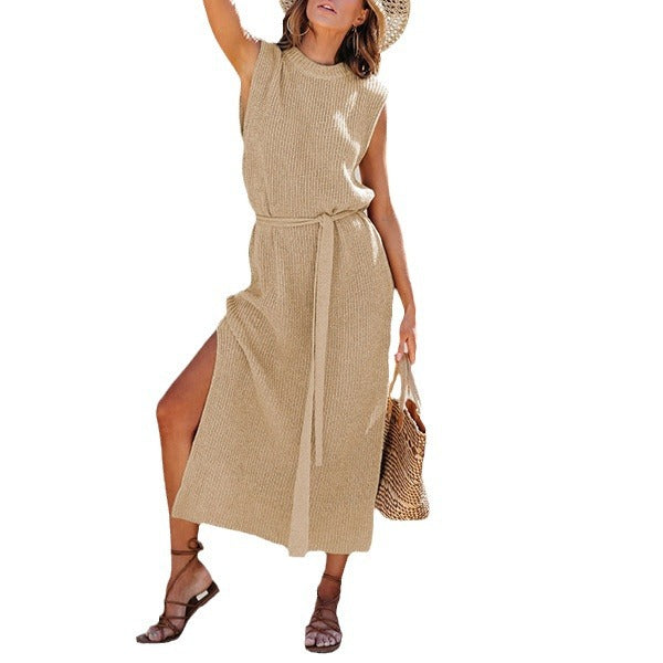 WW | Plain split knit dress