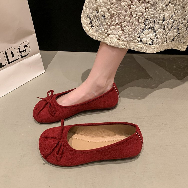 Women's ballerinas with fashionable leopard print and soft lining W&W