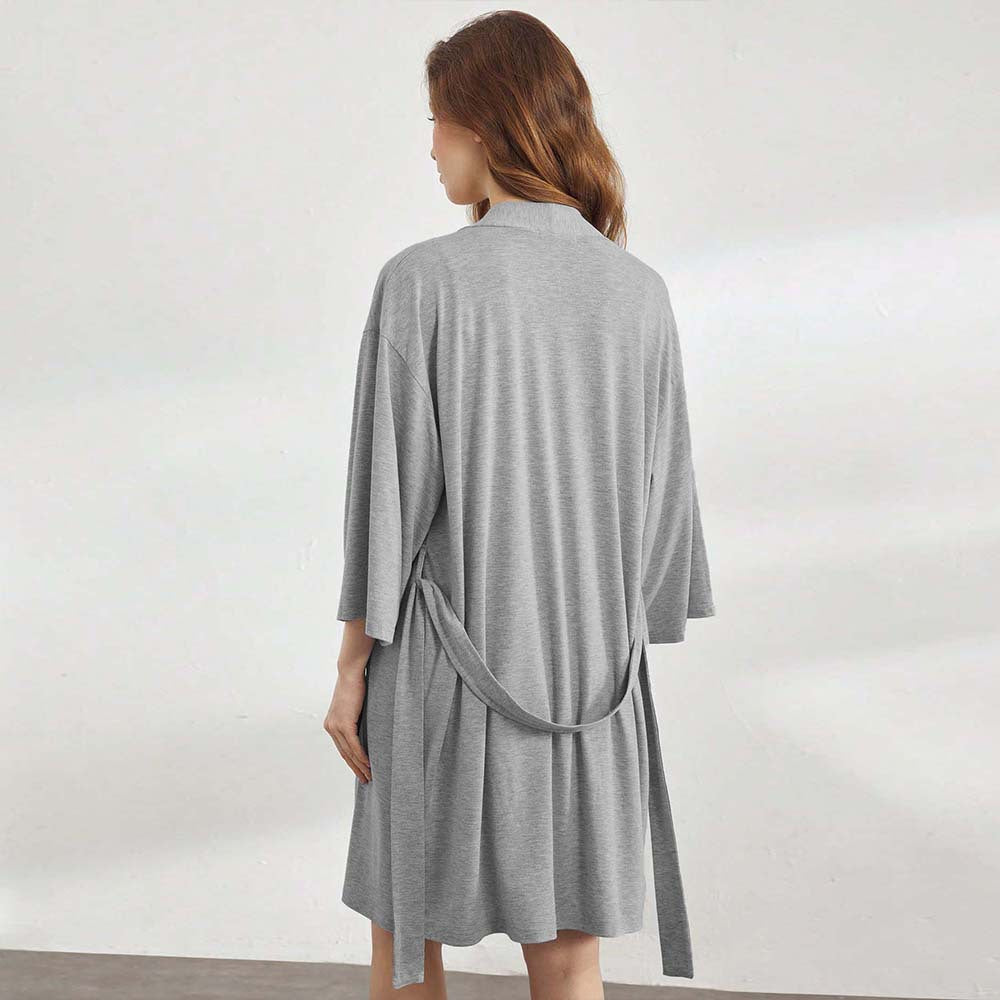 Women's kimono robe with flowing cut and elegant details