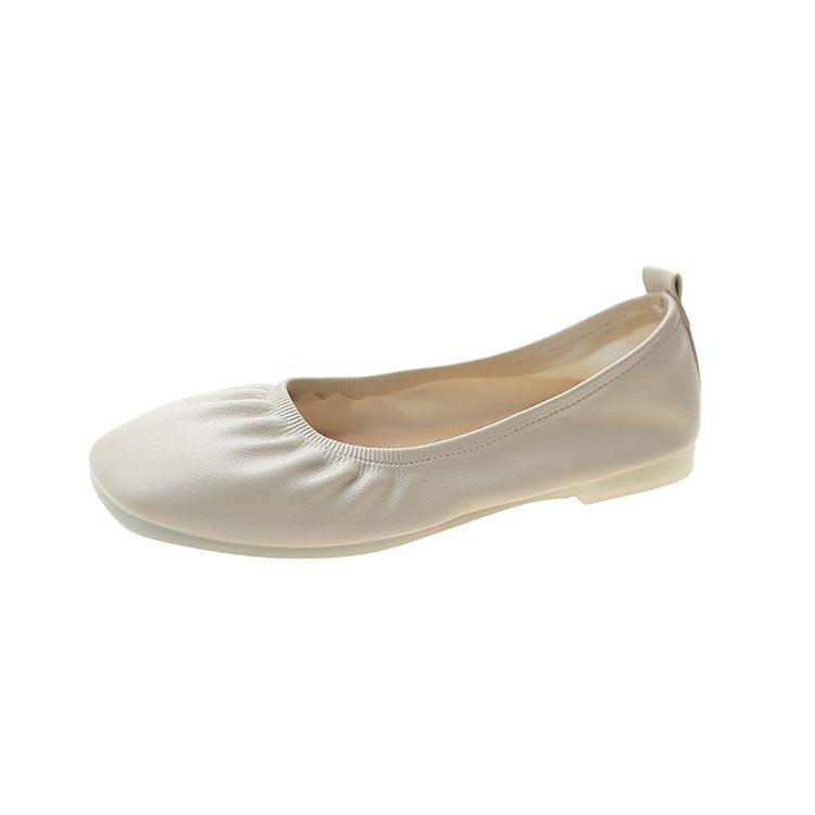 Women's ballerina flats made of soft, flexible leather W&W