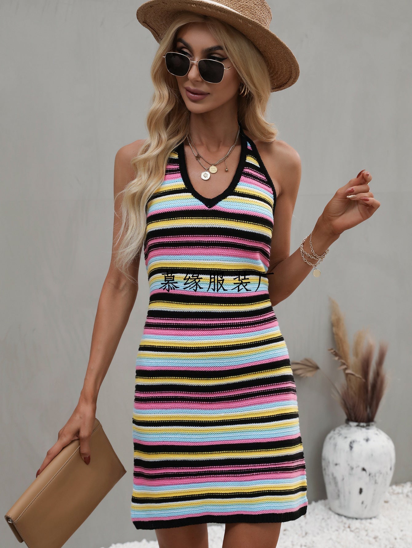Tie Knit Top Bikini Cover-Up Sweater