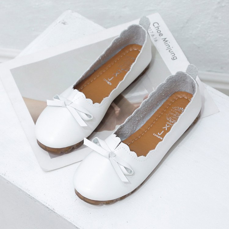 Women's ballerinas with decorative knot and elastic edge W&W