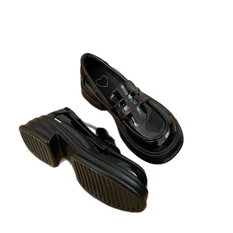 Women's Chunky Moccasins with Integrated Sock Design and Shiny Upper W&W