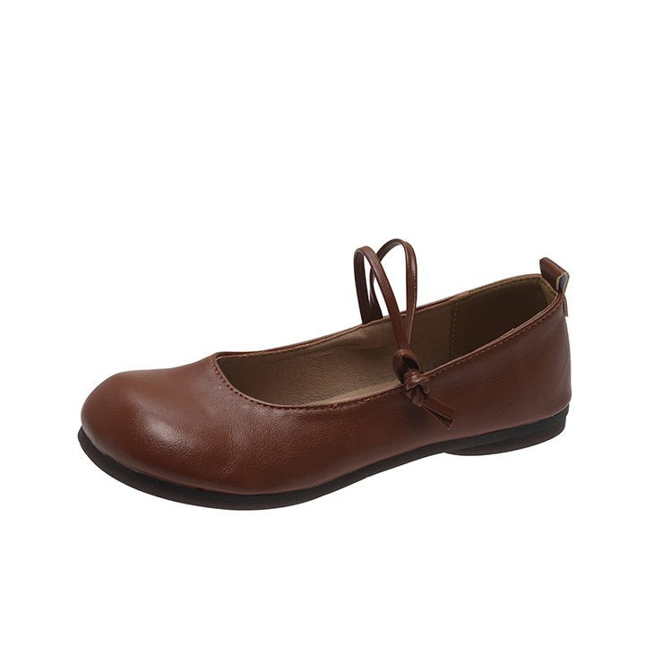 Women's ballerinas with elegant straps and flexible inner lining W&W