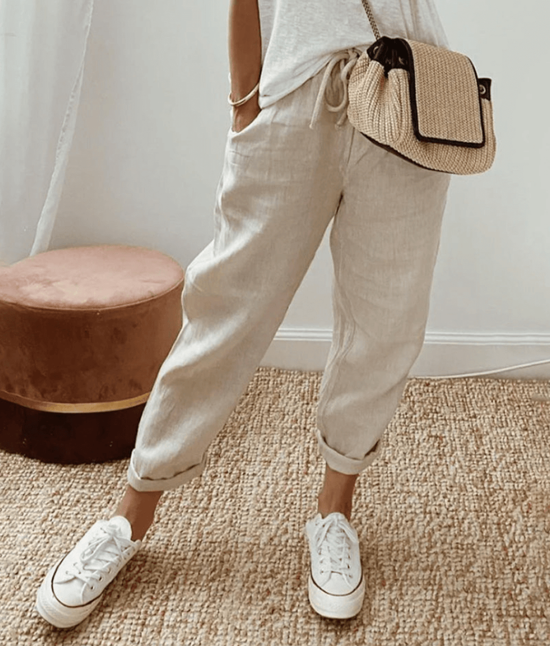 RIVE - Elegant cotton-linen trousers 1+1 FREE