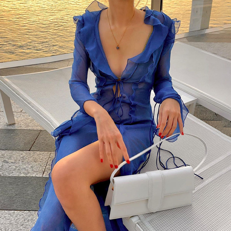 WW - Women's long-sleeved knit dress