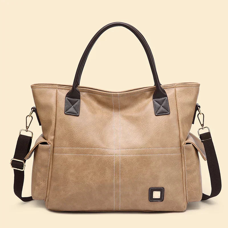 Svala | Large leather tote bag