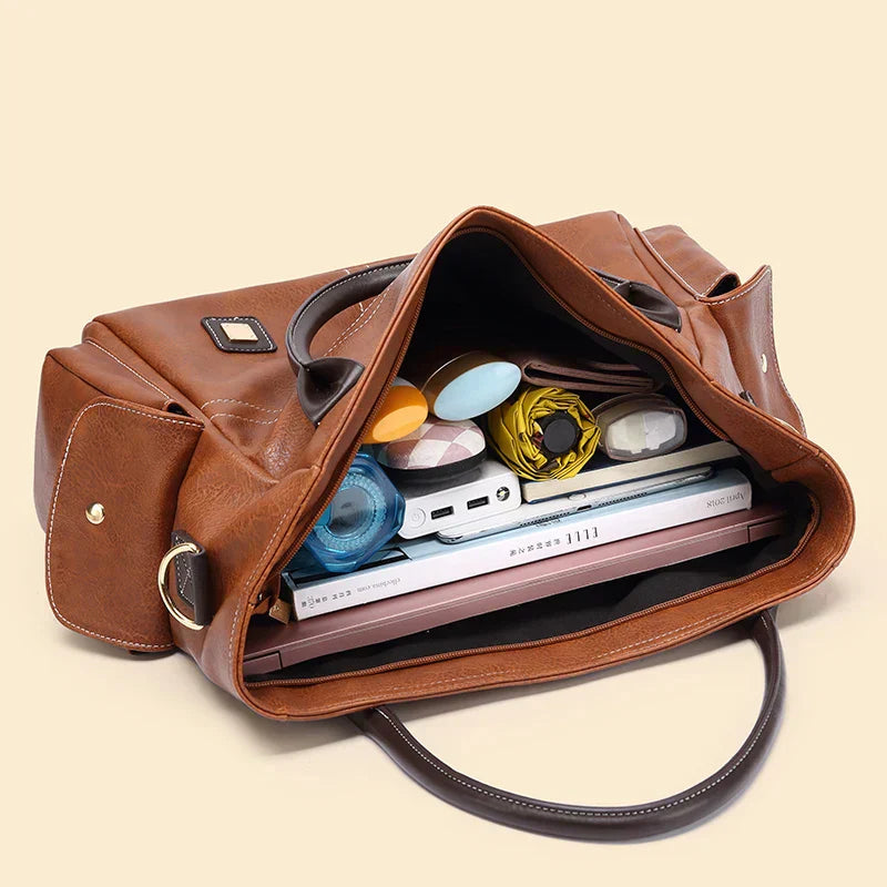 Svala | Large leather tote bag