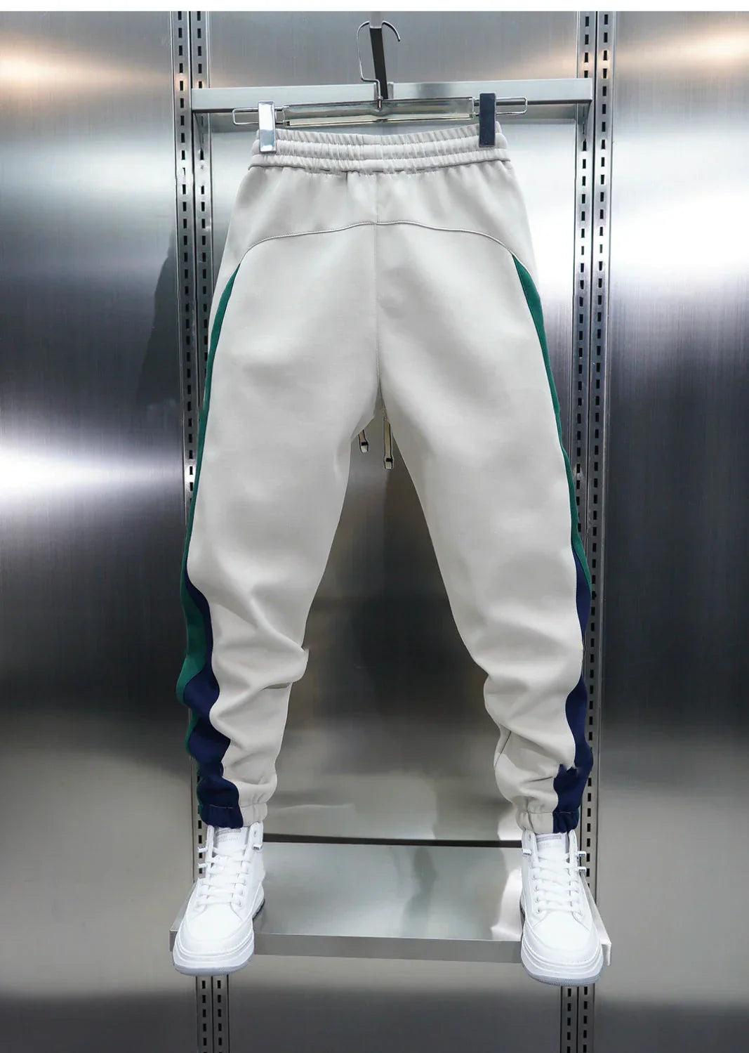 Trendy Contrast Stripe Trousers