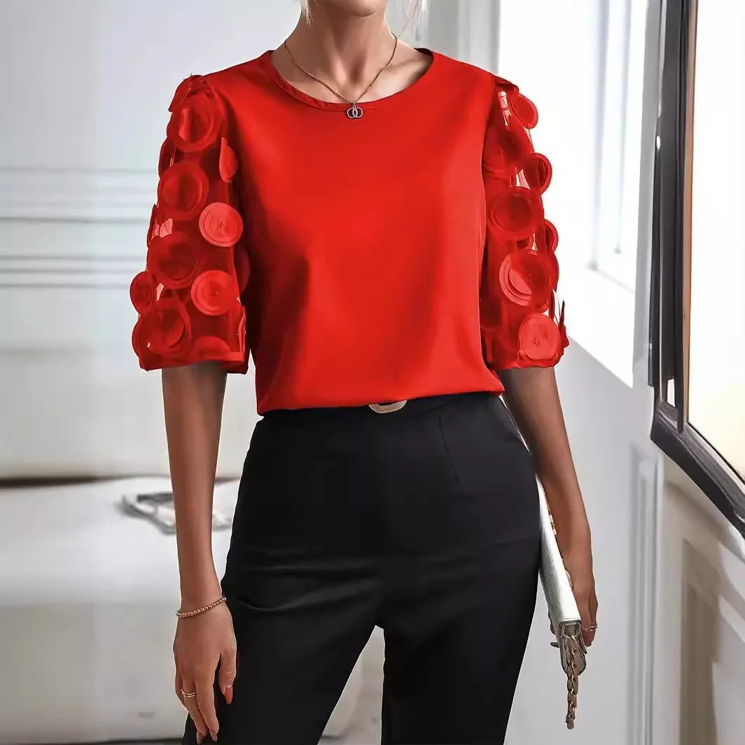 Lina | Elegant Long-Sleeve Blouse