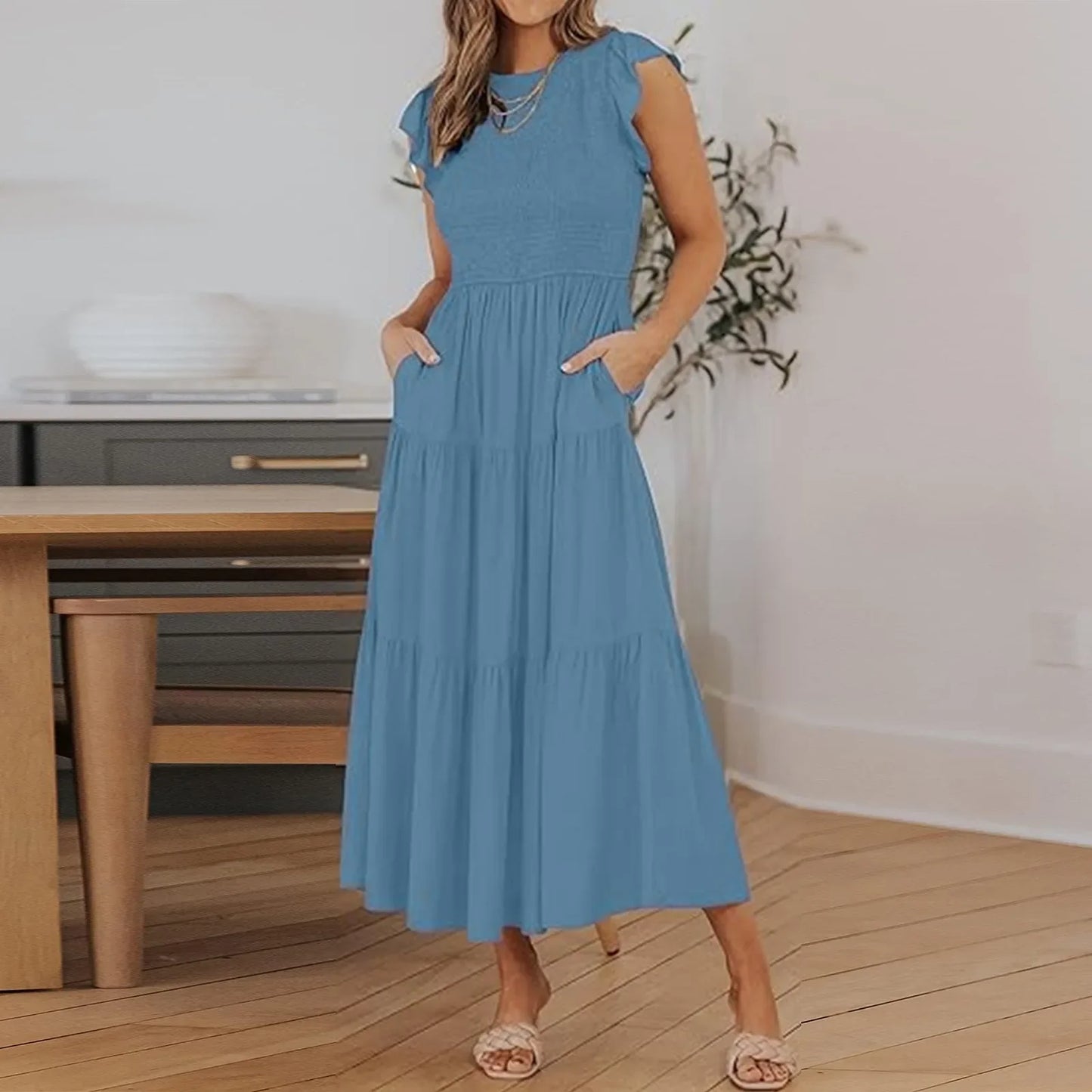 LUCYA - ELEGANT BELLY COVERING DRESS
