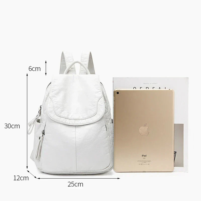 Vibe | Washed leather backpack
